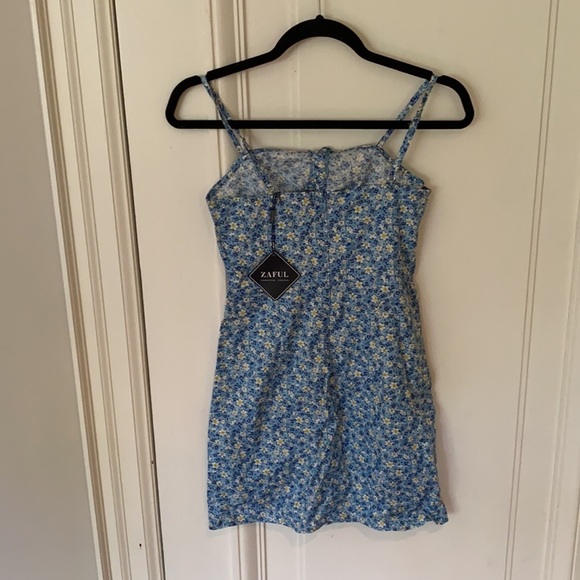 NWT Bohemian Ditsy Print Cinched Mini Sundress - Picture 5 of 10